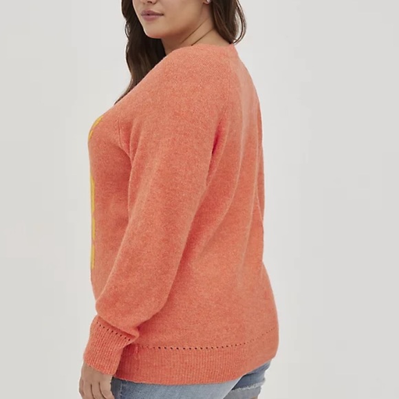 NWT Torrid Raglan Pullover Tiger Sweater - Picture 5 of 7